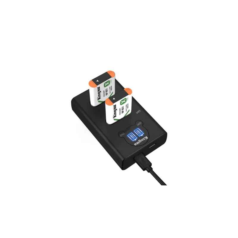 Bộ 2 pin – 1 sạc Kingma BX-1 dùng cho Sony ZV1 / ZV1 II / Rx100 series