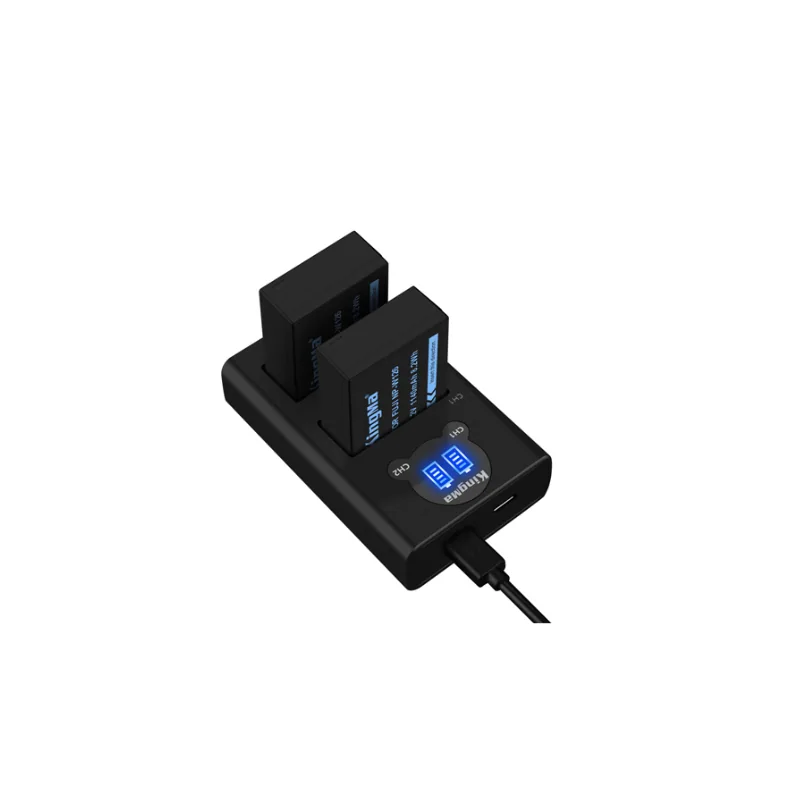 Bộ 2 pin – 1 sạc Kingma NP-W126 cho Fujifilm