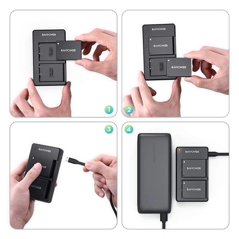 Bộ sạc pin Fujifilm NP-W126S Ravpower 2