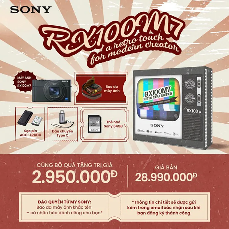 Bộ sản phẩm RX100M7 Retro Kit