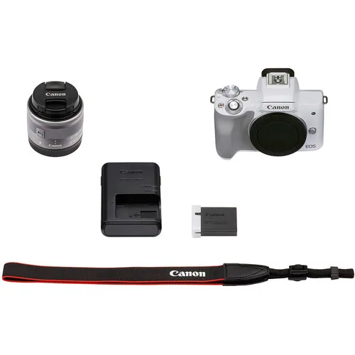Máy ảnh Canon EOS M50 Mark II kèm lens 15-45mm (Màu Trắng) 9