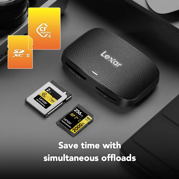 Đầu đọc thẻ Lexar Professional CFexpress Type B/SD USB 3.2 Gen 2 6
