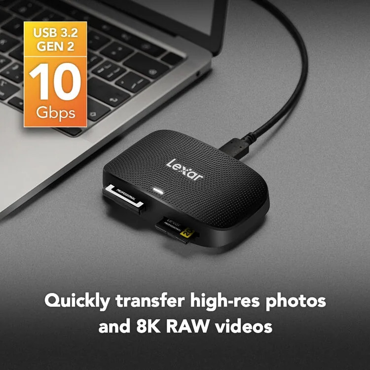 Đầu đọc thẻ Lexar Professional CFexpress Type B/SD USB 3.2 Gen 2 7