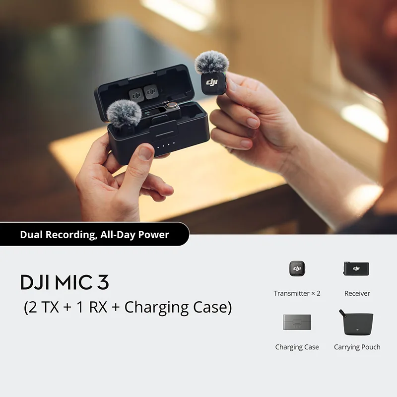DJI Mic 3 (2TX+1RX+Charging Case) 3
