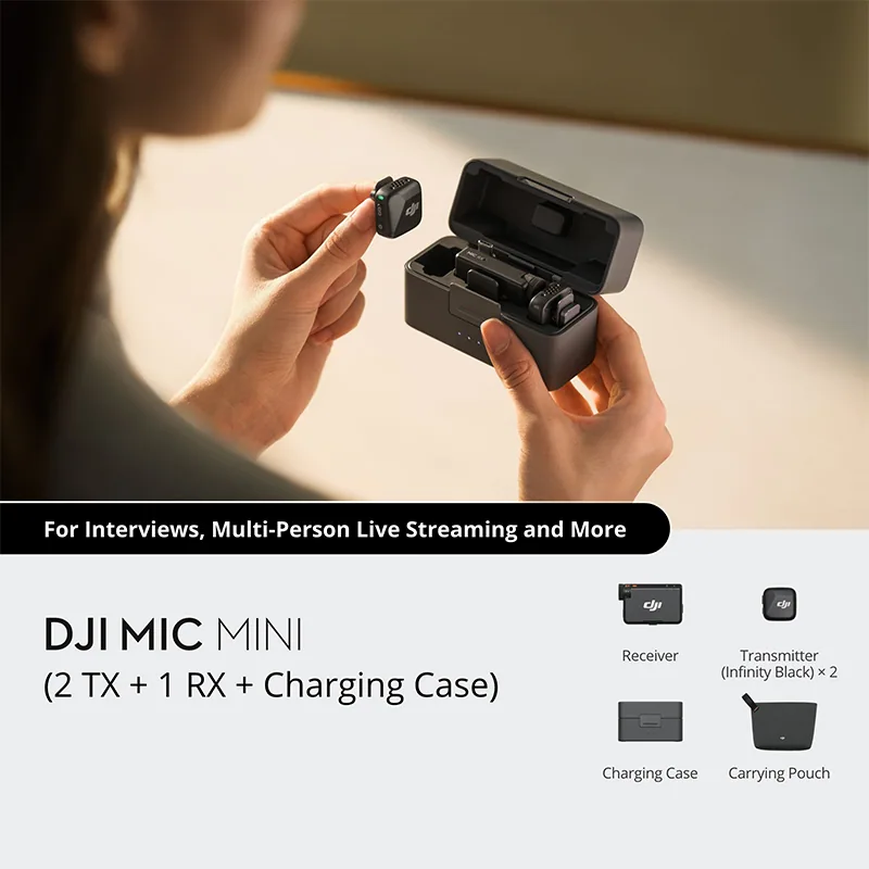 DJI Mic Mini (2 TX + 1 RX + Charging Case) 7