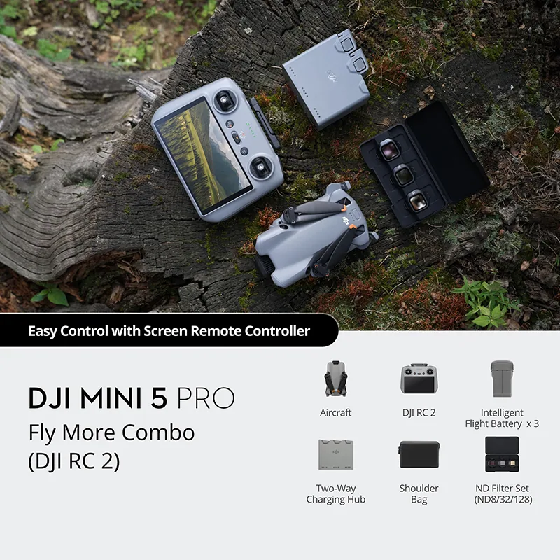 DJI Mini 5 Pro Fly More Combo (DJI RC 2)- Chính Hãng VAT 2