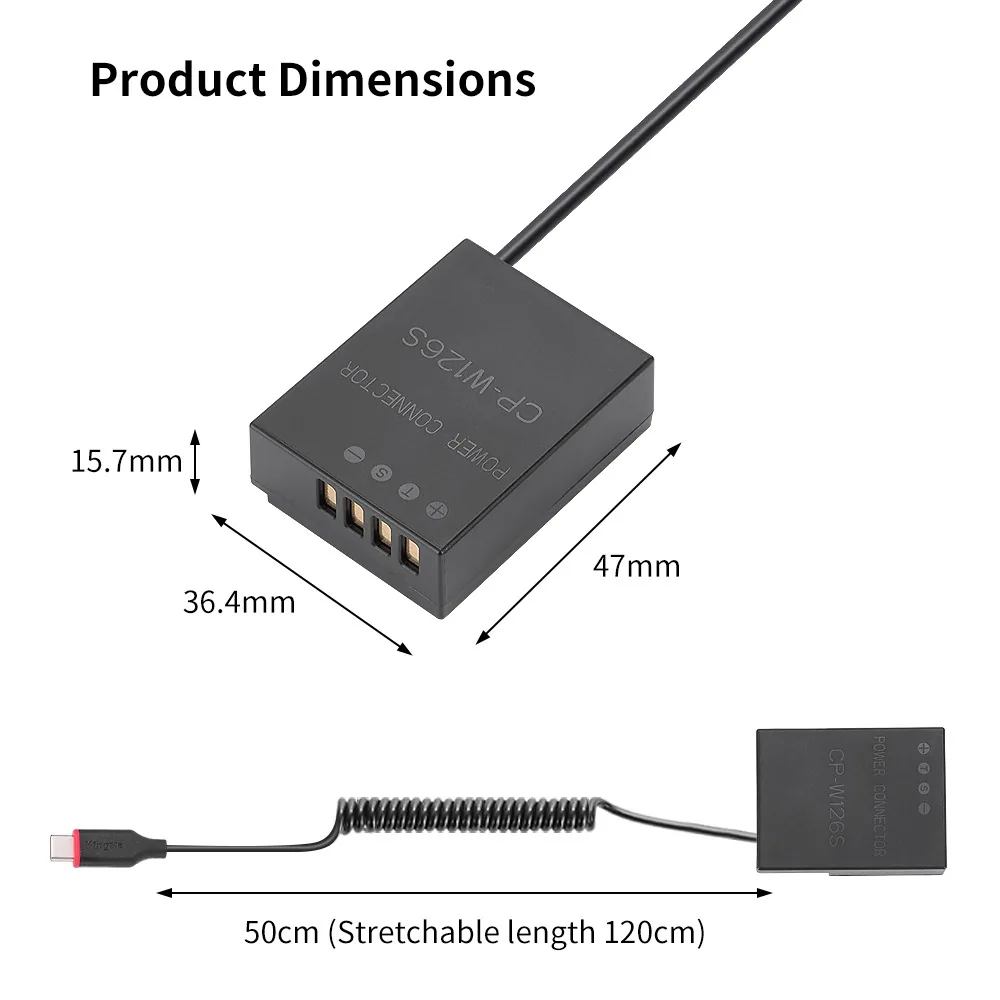 Dummy Kingma NP-W126S Type C 3