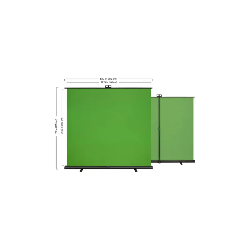 Elgato Retractable Green Screen XL (Chroma Green, 6 x 6.5′) 2