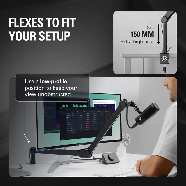 Elgato Wave Mic Arm MK.2 Broadcast Boom Arm 6