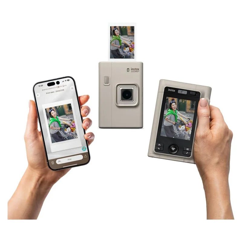 Fujifilm Instax Mini LiPlay+ (Sand Beige) 2