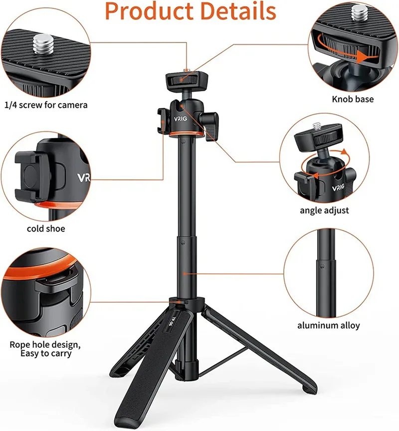 Gậy Tích Hợp Tripod VRIG TP-06 7