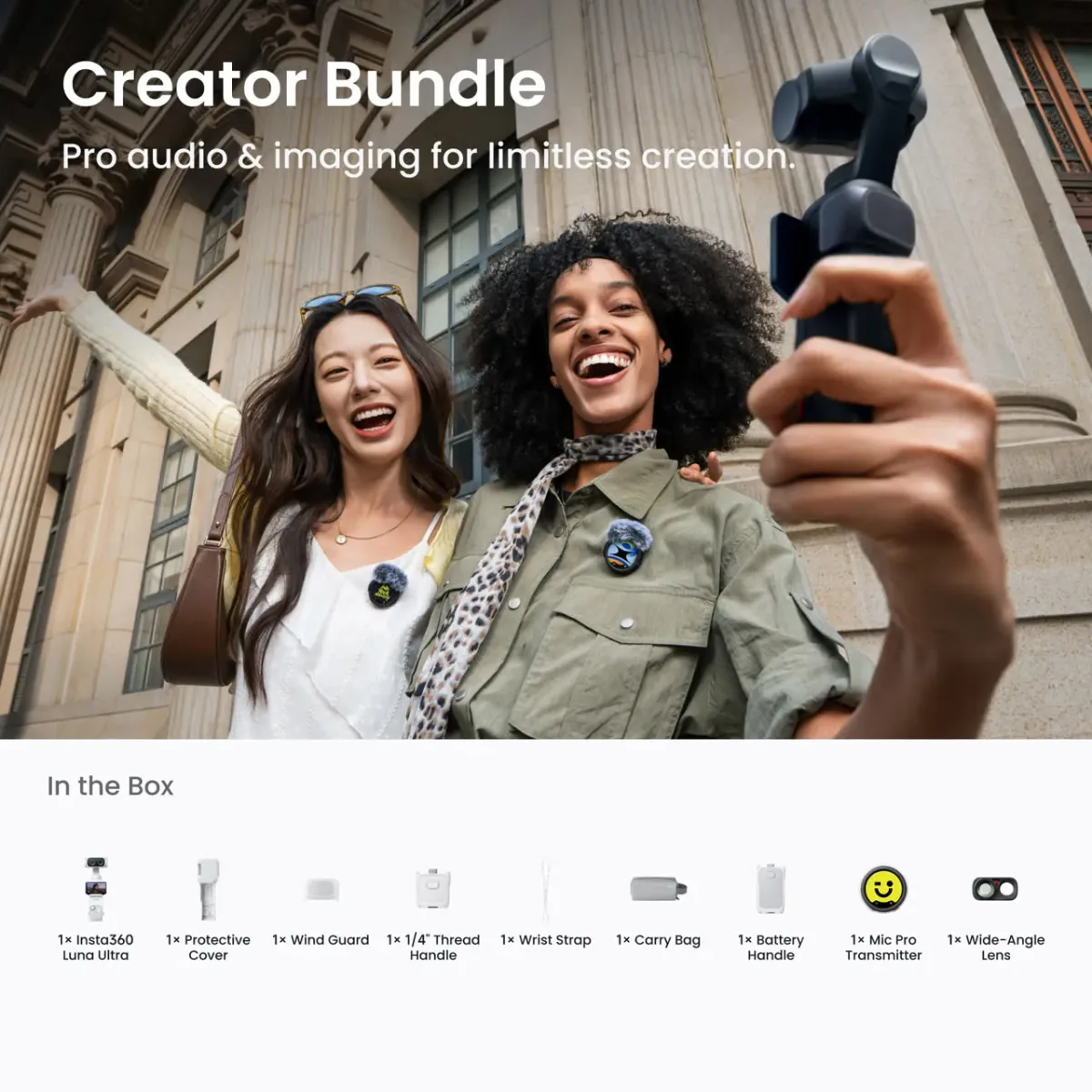 Insta360 Luna Ultra Creator Bundle (Stellar White) 2