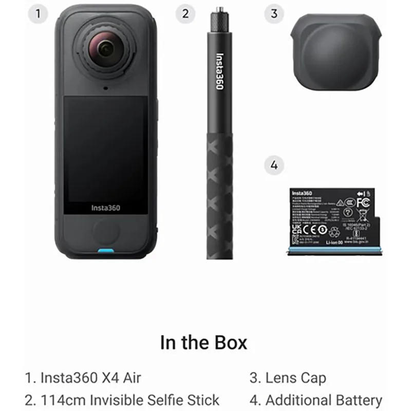 Insta360 X4 Air Starter Bundle (Graphite Black) 2