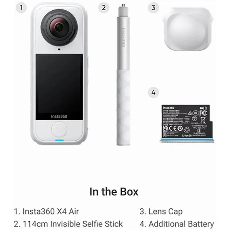Insta360 X4 Air Starter Bundle (Arctic White) 2
