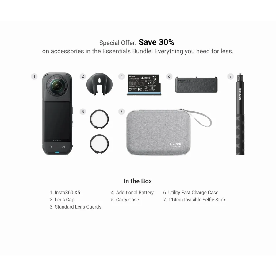 Insta360 X5 (Essentials Bundle) 2