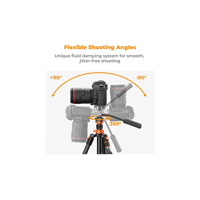K&F Concept K234A7 FH-03 Fluid Head KF09.136 5