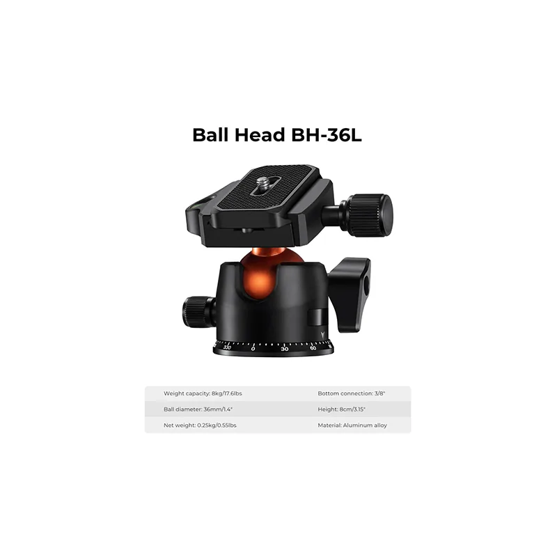 K&F Concept K254C2 Tripod KF09.123 4