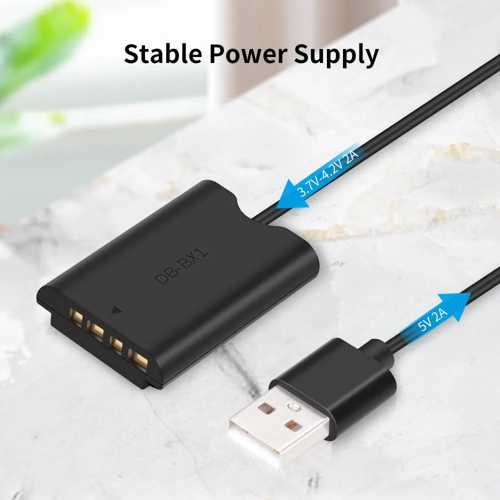 Kingma USB-A power adapter dummy battery to NP-BX1 dummy battery for indoor or outdoor shooting 4