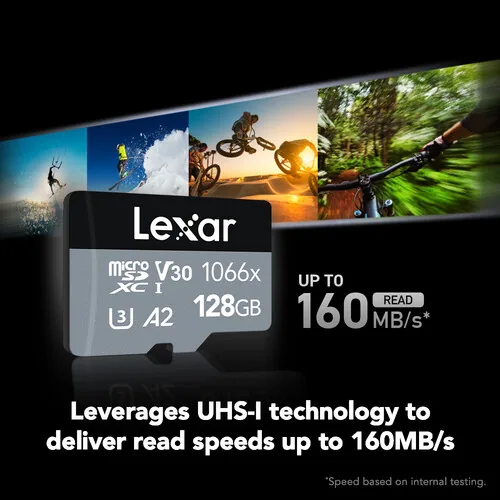 Lexar 128GB Professional 1066x + SD Adapter 3