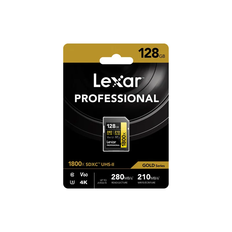 Lexar 128GB Professional 1800x UHS-II SDXC 6