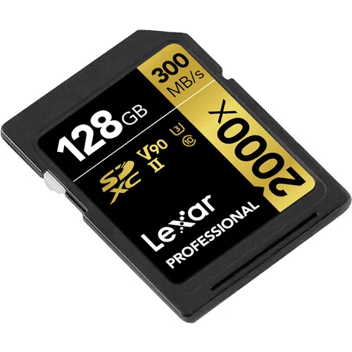 Lexar 128GB Professional 2000x UHS-II SDXC 3