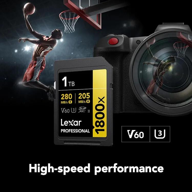 Lexar 1TB Professional 1800x UHS-II SDXC 10