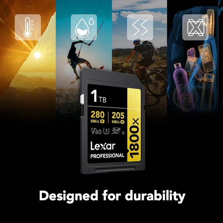 Lexar 1TB Professional 1800x UHS-II SDXC 8