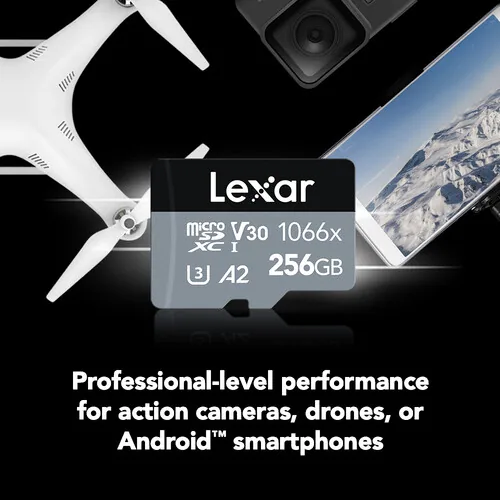 Lexar 256GB Professional 1066x + SD Adapter 2
