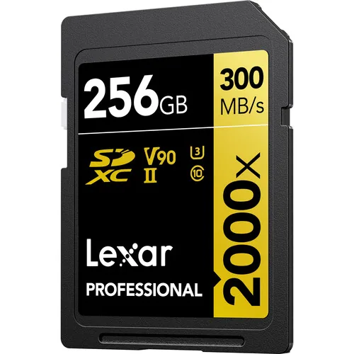 Lexar 256GB Professional 2000x UHS-II SDXC 3