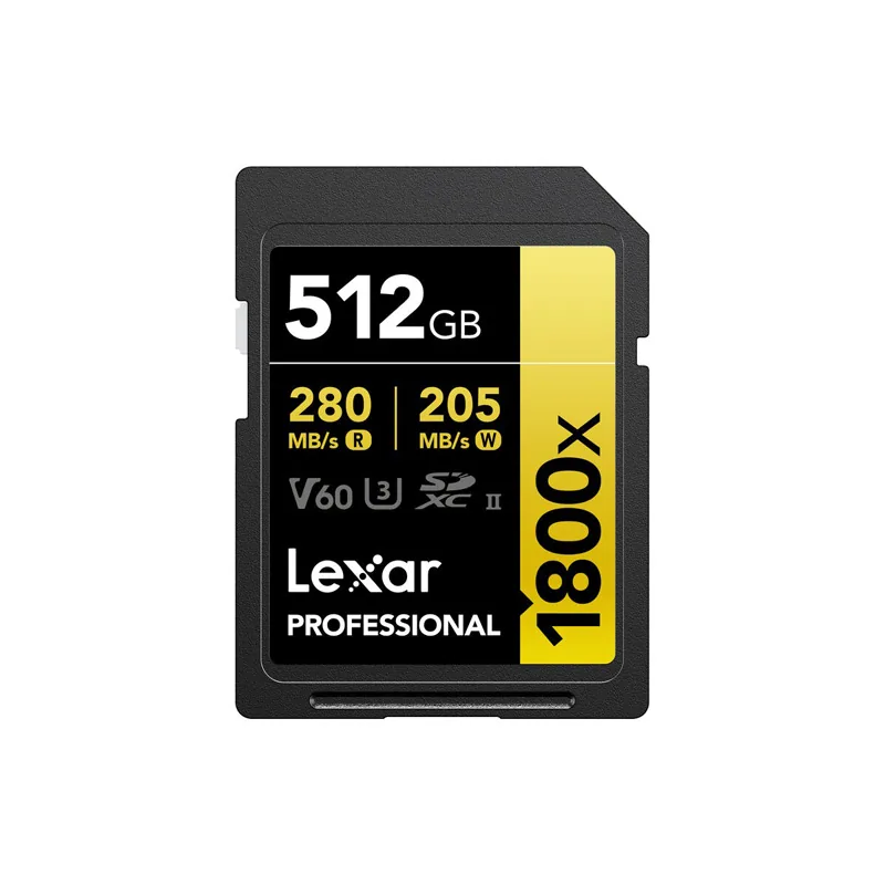 Lexar 512GB Professional 1800x UHS-II SDXC