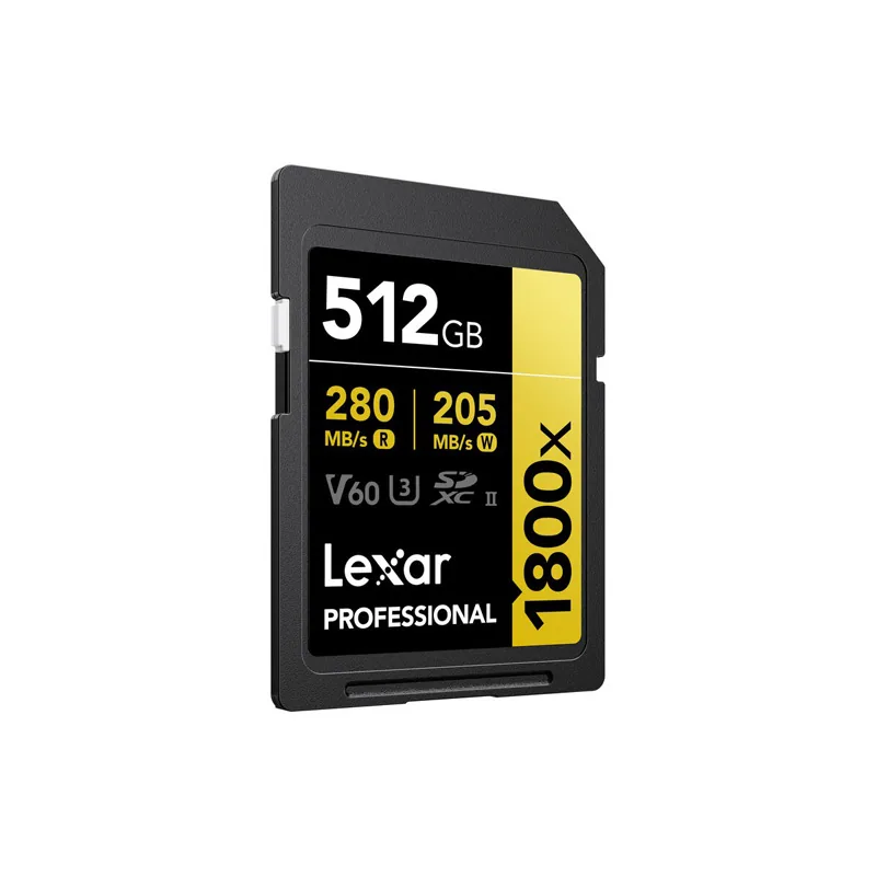 Lexar 512GB Professional 1800x UHS-II SDXC 3