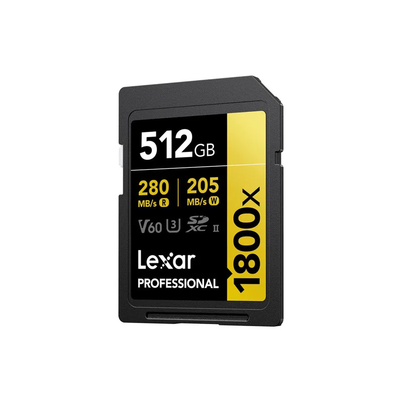 Lexar 512GB Professional 1800x UHS-II SDXC 6