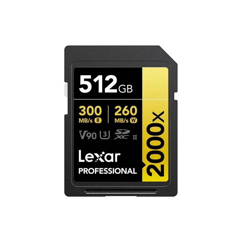 Lexar 512GB Professional 2000x UHS-II SDXC