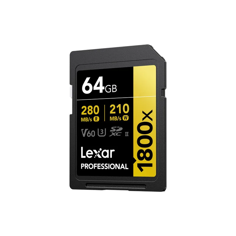 Lexar 64GB Professional 1800x UHS-II SDXC 3