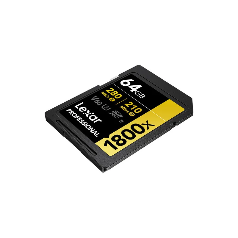 Lexar 64GB Professional 1800x UHS-II SDXC 4