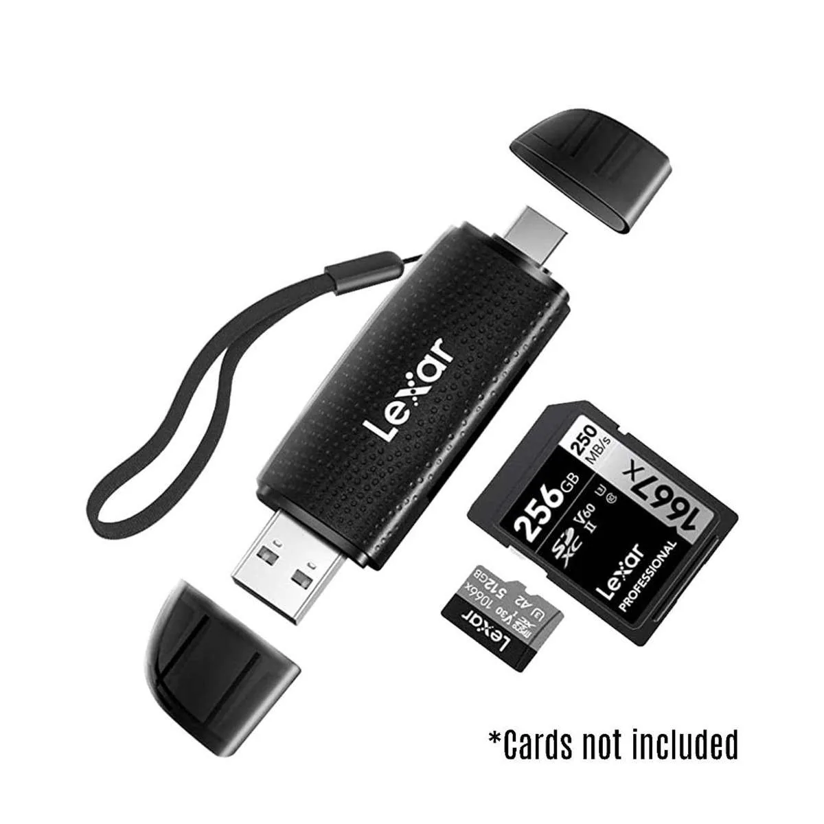 Đầu Đọc Thẻ Dual-Slot SD / microSD USB-A & USB-C (LRW310X-BNBNG) 3