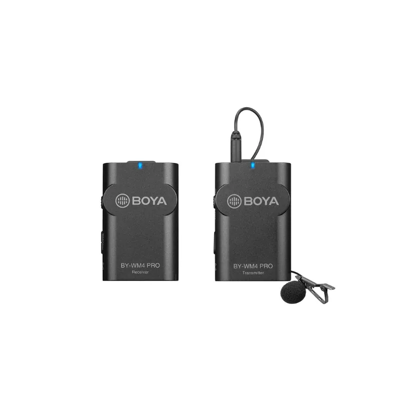 MICRO THU ÂM WIRELESS UHF BOYA BY-WM4 PRO-K1 (BỘ 1 PHÁT, 1 THU)