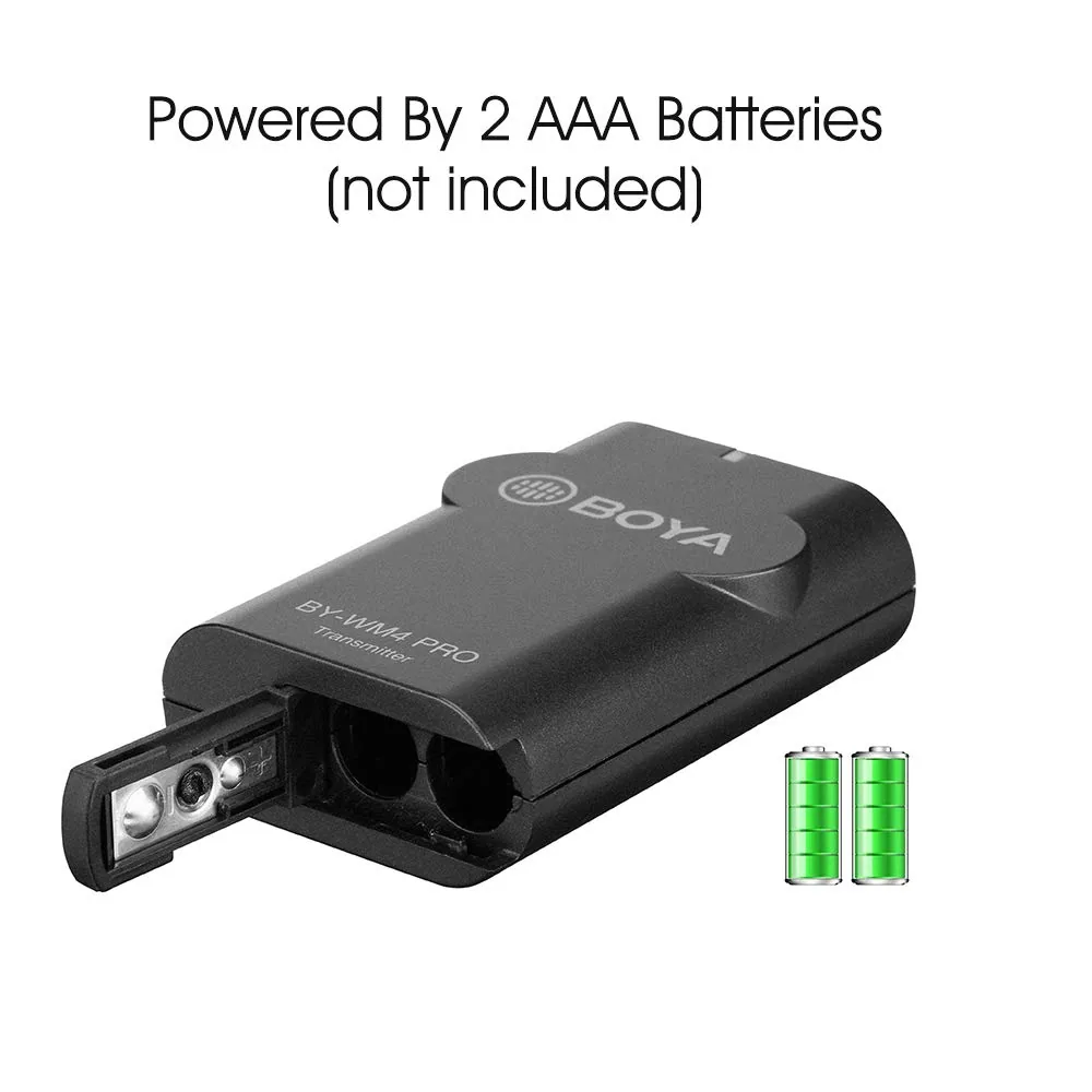 MICRO THU ÂM WIRELESS UHF BOYA BY-WM4 PRO-K1 (BỘ 1 PHÁT, 1 THU) 2