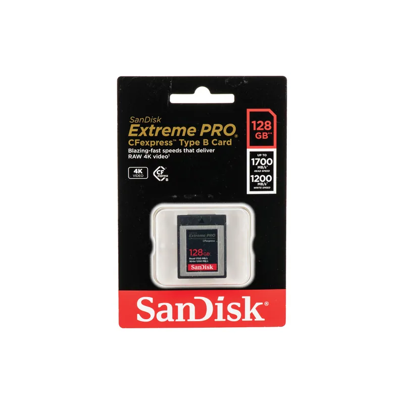 Thẻ nhớ CFexpress SanDisk Extreme Pro 128GB 1700MB/1200MB/s Type B 2