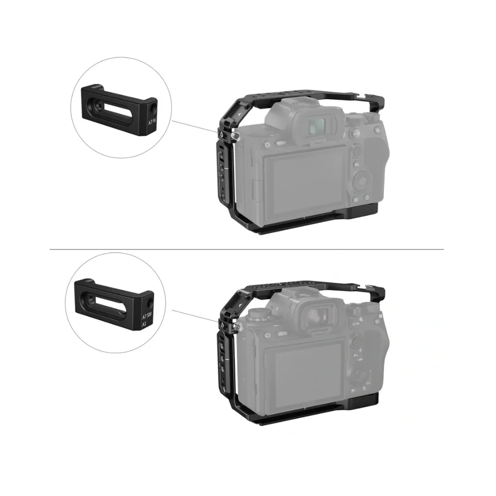 SmallRig Basic Cage Kit for Sony Alpha 7R V / Alpha 7 IV / Alpha 7S III 3668B 3