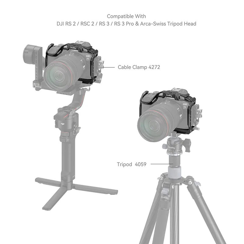 SmallRig “Black Mamba” Cage for Canon EOS R6 Mark III / R6 II 4161 4