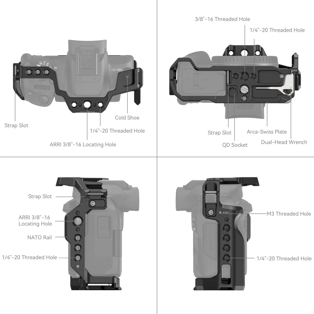 SmallRig Cage for Canon EOS R50 4214 7