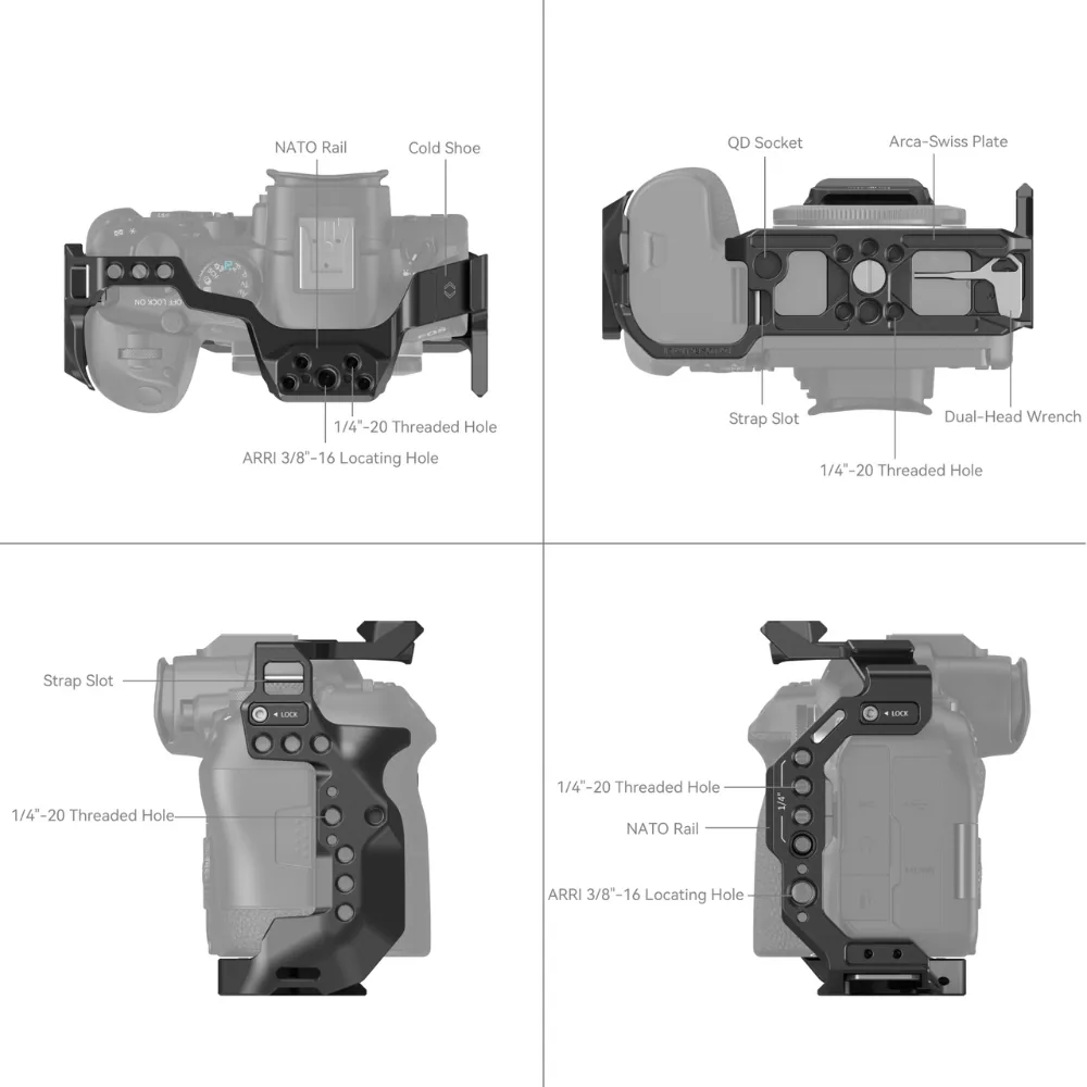 SmallRig Cage for Canon EOS R6 Mark II 4159 8