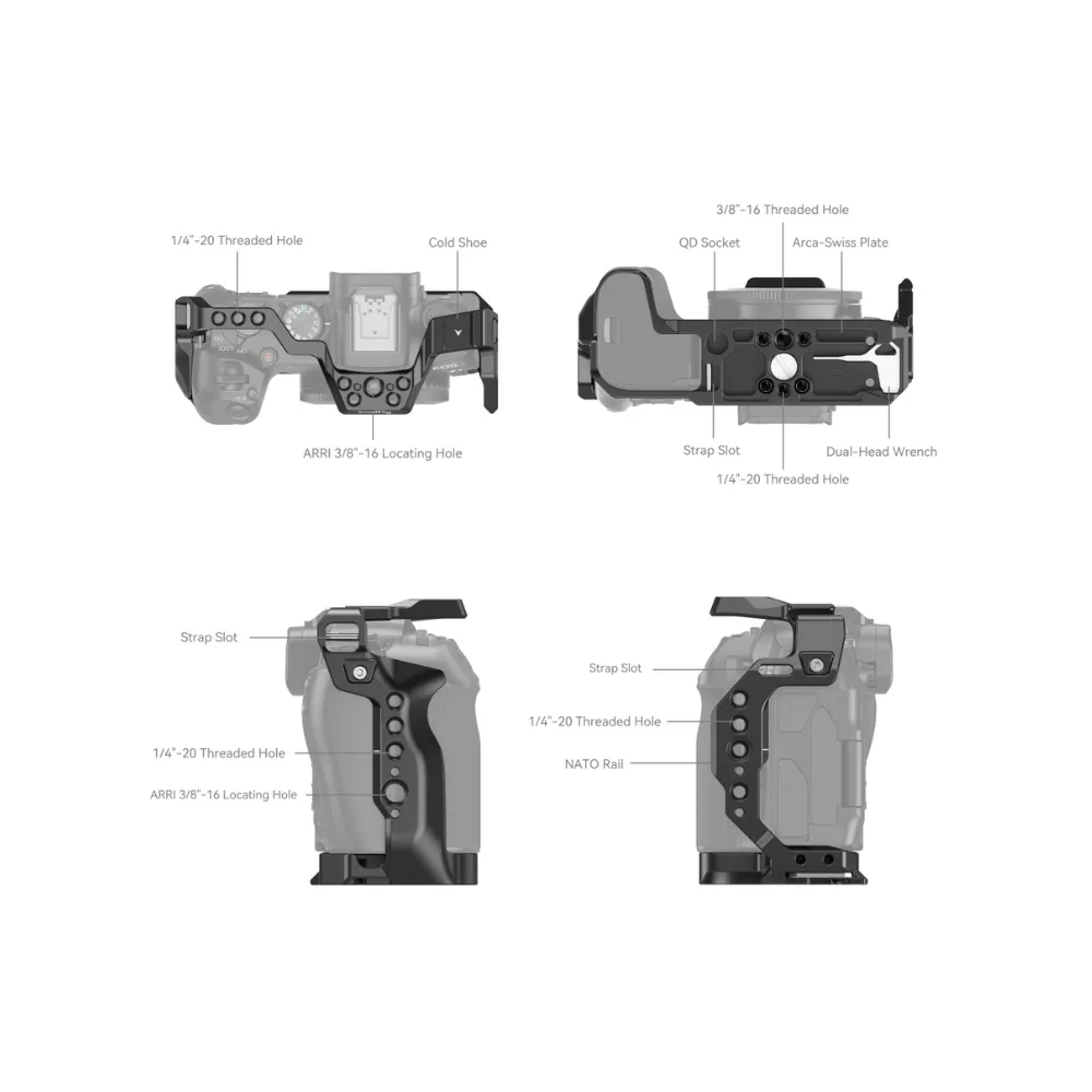SmallRig Cage for Canon EOS R8 4212 6