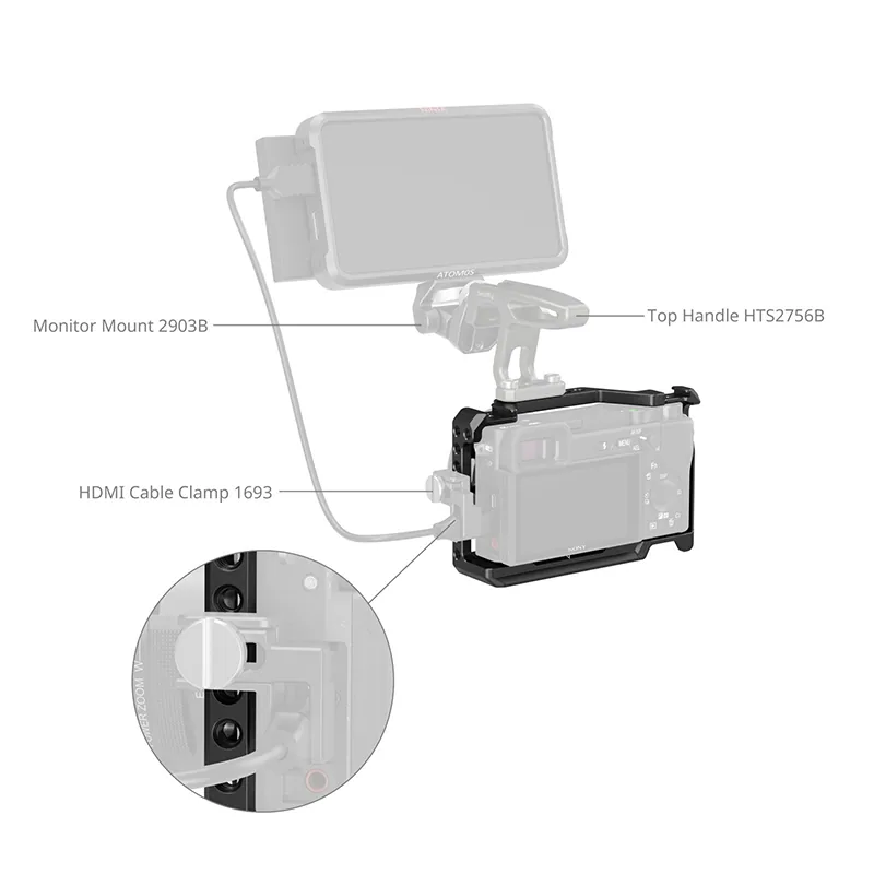 SmallRig Cage for Sony A6500, A6400, A6300, A6100 (CCS2310C) 5