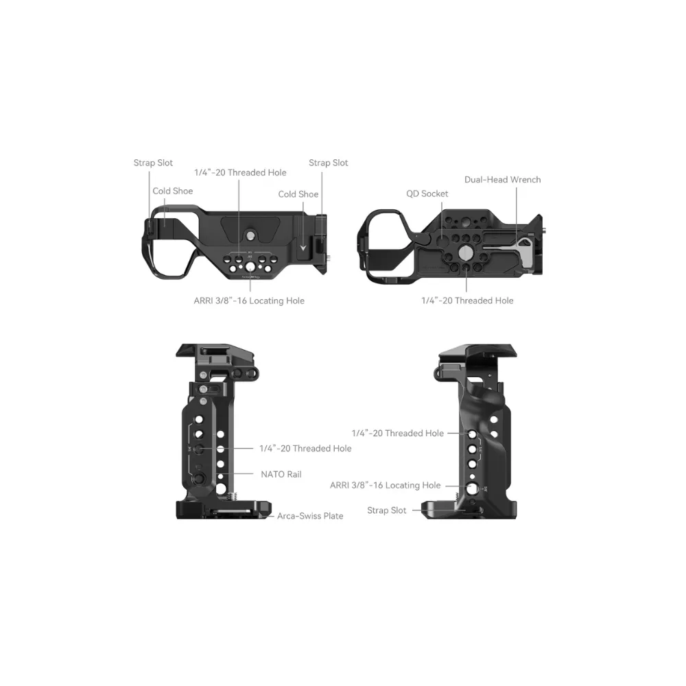 SmallRig Cage for Sony Alpha 7 III / Alpha 7R III 2087D 6