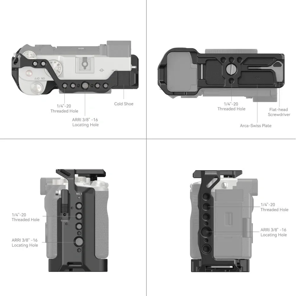 SmallRig Cage for Sony Alpha 7C 3081B 7