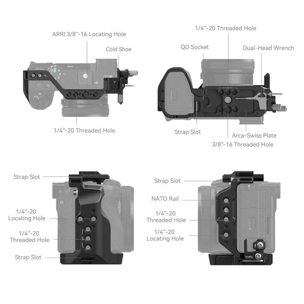 SmallRig Cage Kit for Sony A6700 4336 4