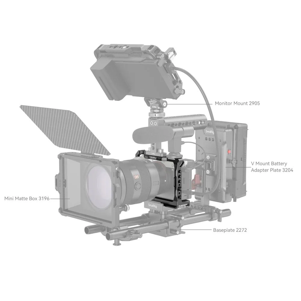 Smallrig Cage with Side Handle for Sony Alpha 7C Camera – 3212B 9