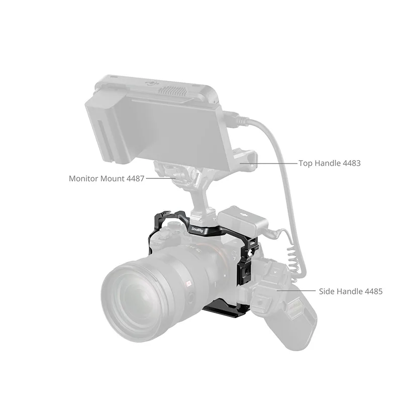 SmallRig Full Camera Cage for Sony A7 V / A7R V / A7 IV / A7S III / A1 / A7R IV 3667C 6